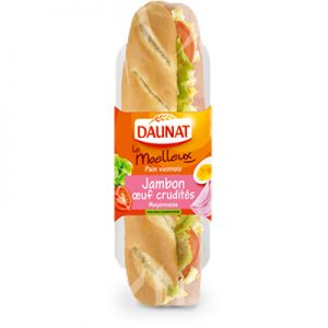 Baguette Le Moelleux Jambon Oeuf Crudités 230G