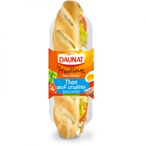 Baguette Le Moelleux Thon Oeuf Crudités 230G