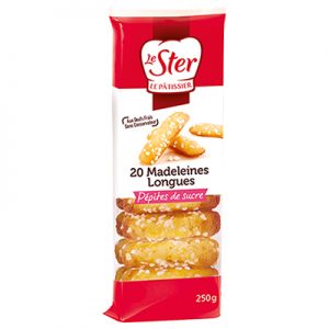 Madeleines longues aux Pépites de Sucre Le Ster