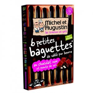 Petites Baguettes Chocolat Noir Pointe de Sel