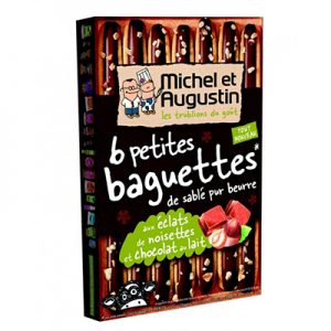 Petites Baguettes Chocolat au Lait Noisette