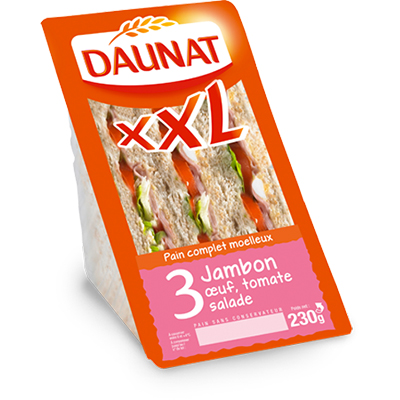 Triangle XXL Jambon Tomate Oeuf Salade