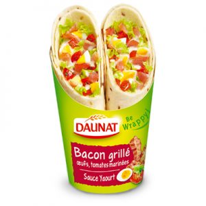 Wrap Bacon Oeuf Tomate Sauce Yaourt